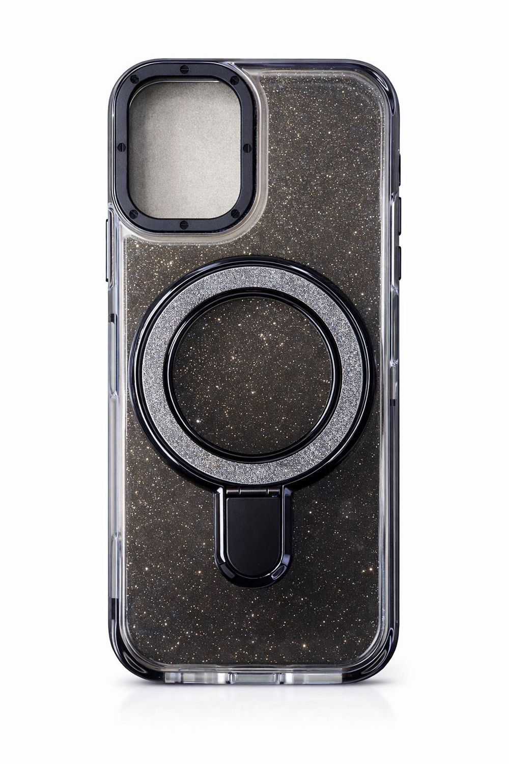 Shinning Case with Kickstand Magsafe Compatible Case for Iphone 17- Black