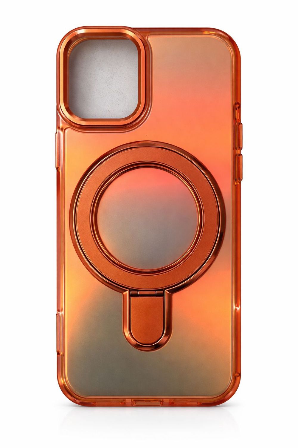 Gradient Shining B Case Magsafe Compatible for Iphone 17- Orange
