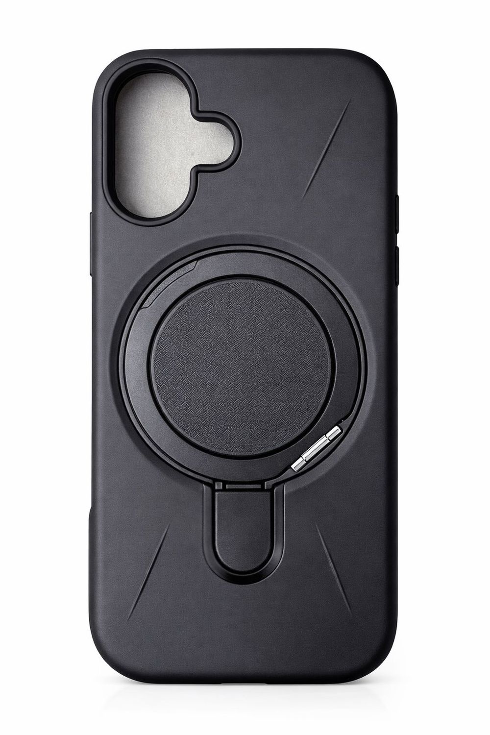 Premium Matte Magnetic  Kickstand TPU+PC  Case for Iphone 17-Black