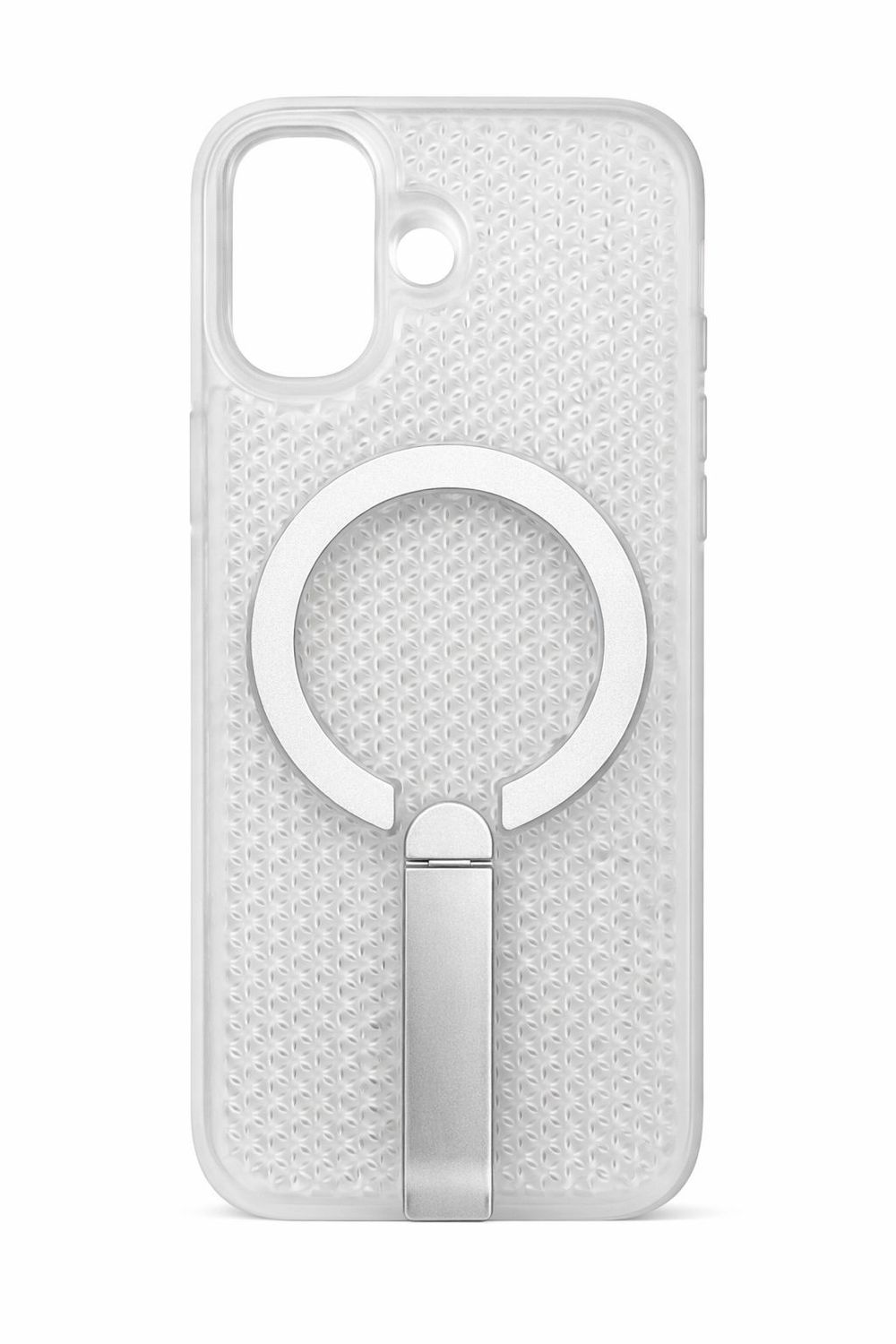 E-Star Magsafe with Kickstand Case for Iphone 17- Frosted Clear
