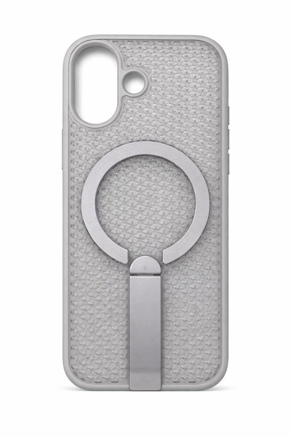 E-Star Magsafe with Kickstand Case for Iphone 17- Frosted Light Gray