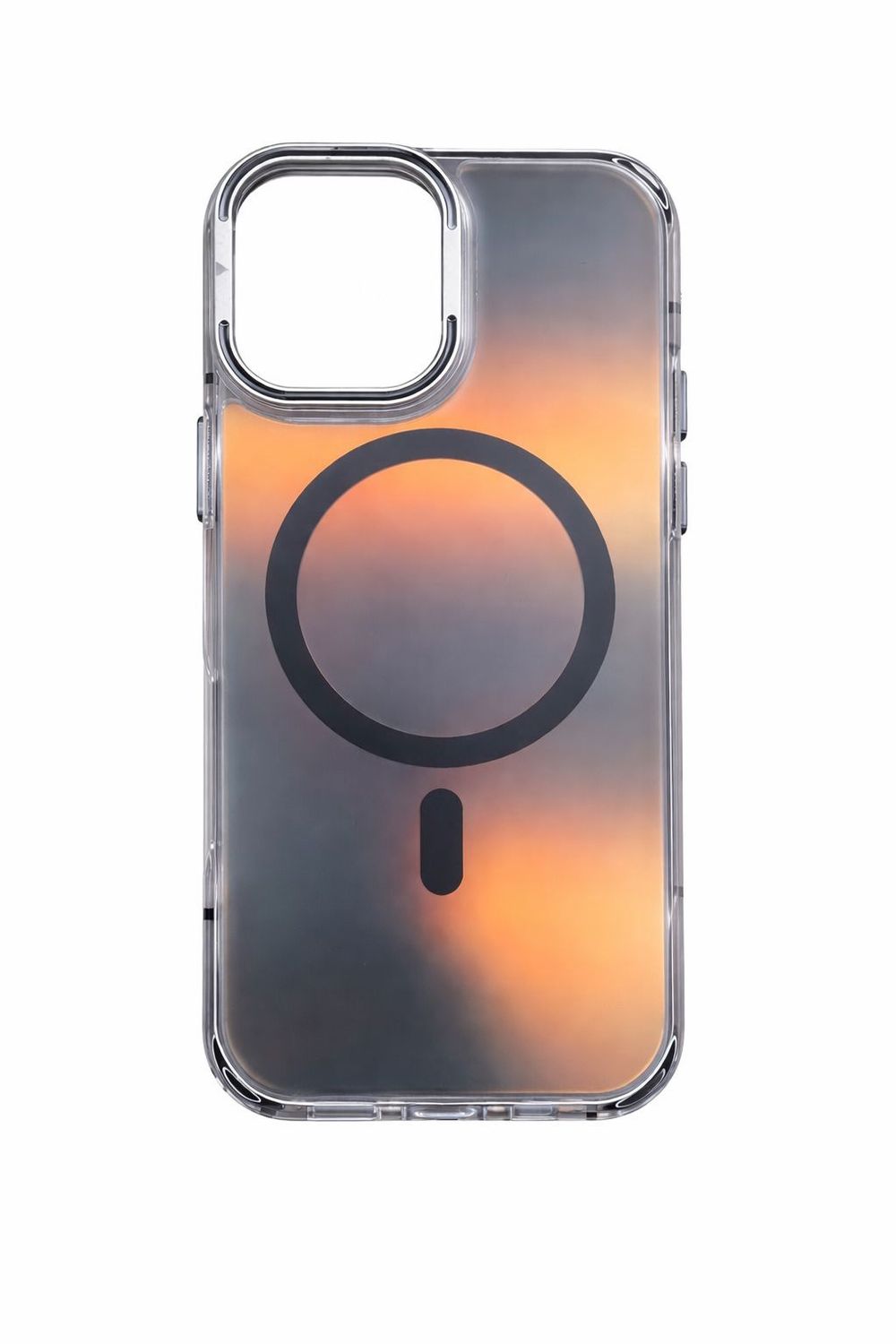 Gradient Finish A Case MagSafe Compatible with Camera Kick Stand for Samsung  Iphone 17–Black