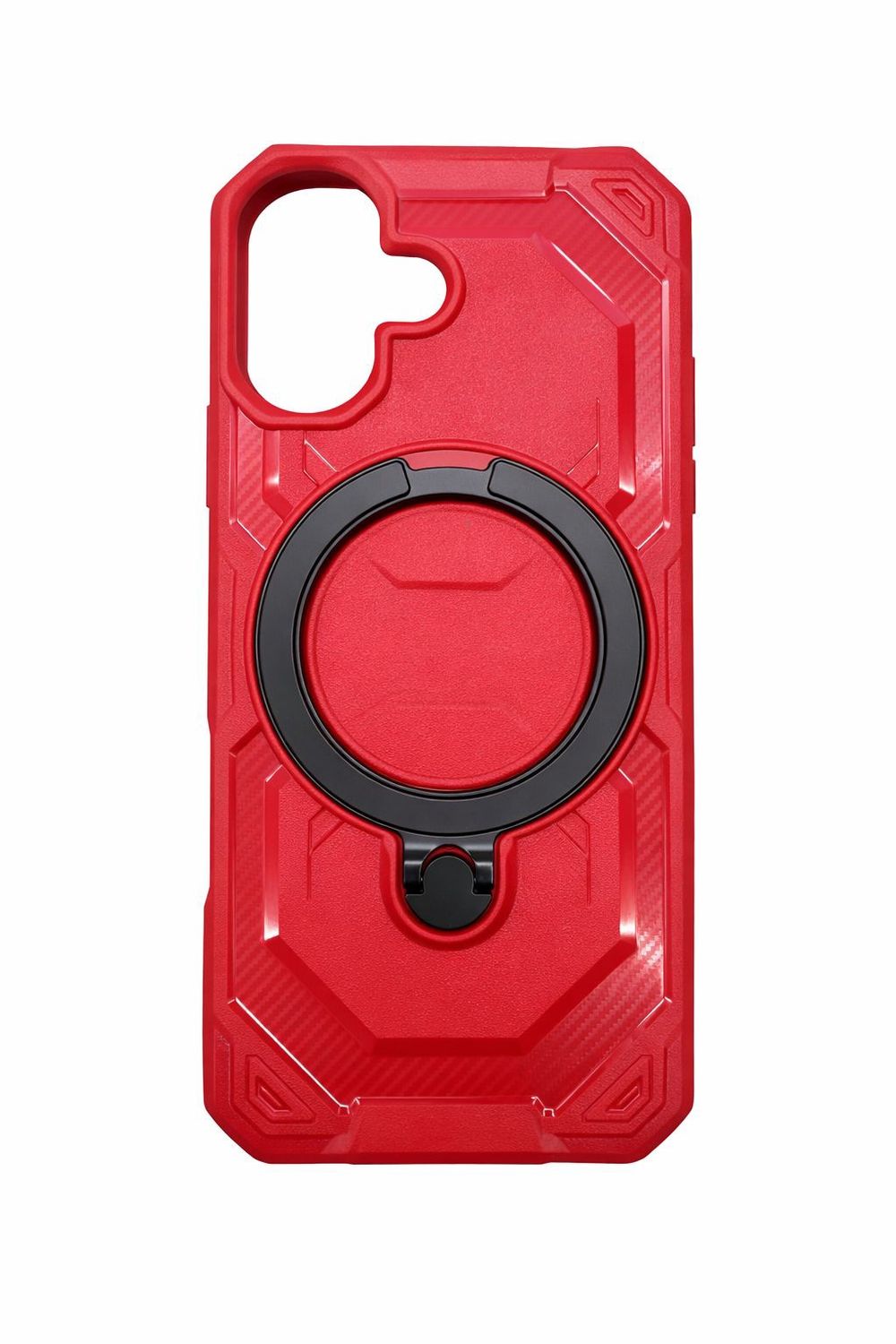 Zhisheng Amor Rugged Magnetic Ring Holder Phone Case for Iphone 17-Red