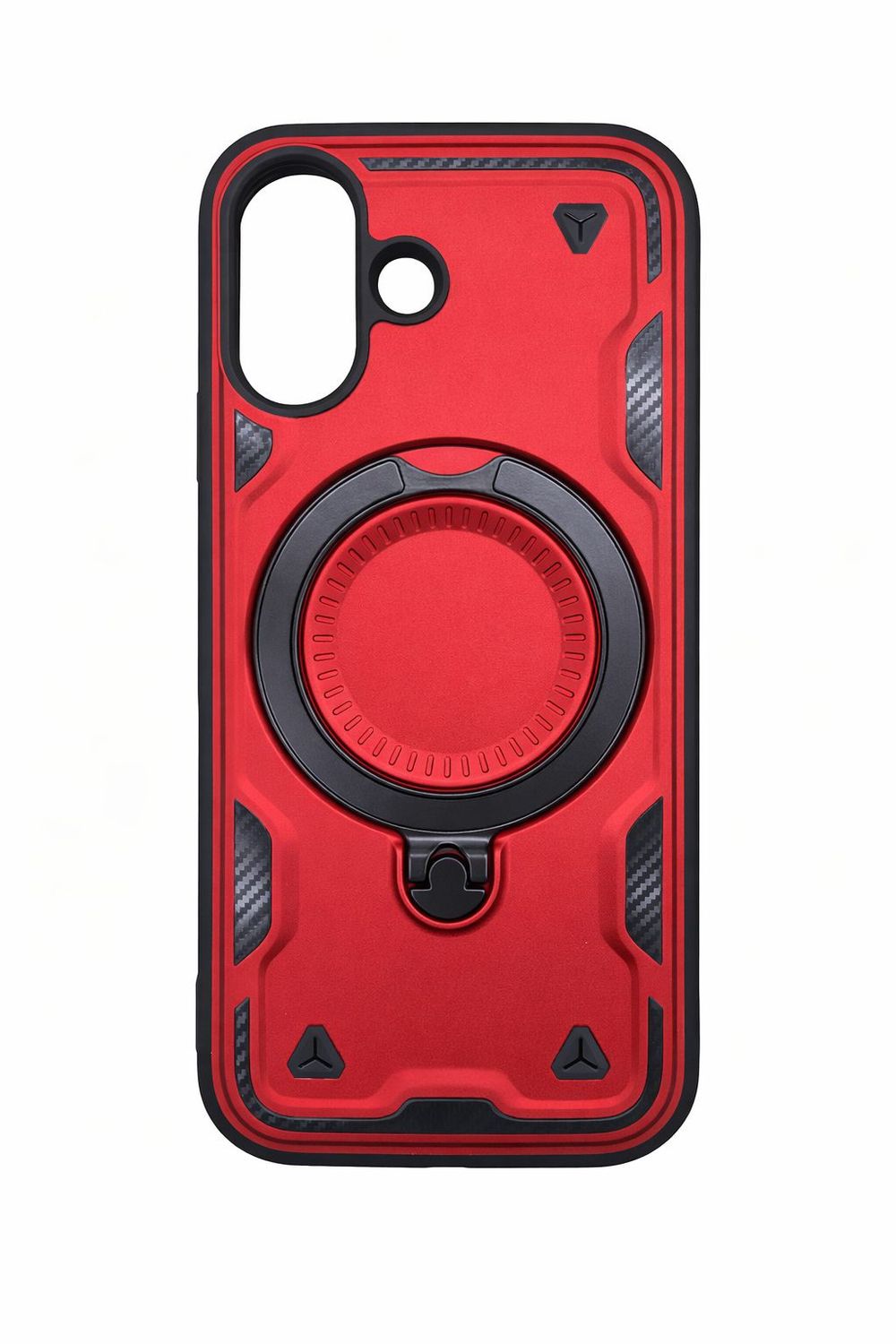 TH 360 Magnetic Kickstand Case for Iphone 17- Red &amp; Black