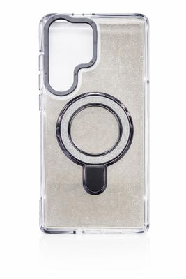 Shinning Case with Kickstand Magsafe Compatible Case for S23 Ultra (Black)