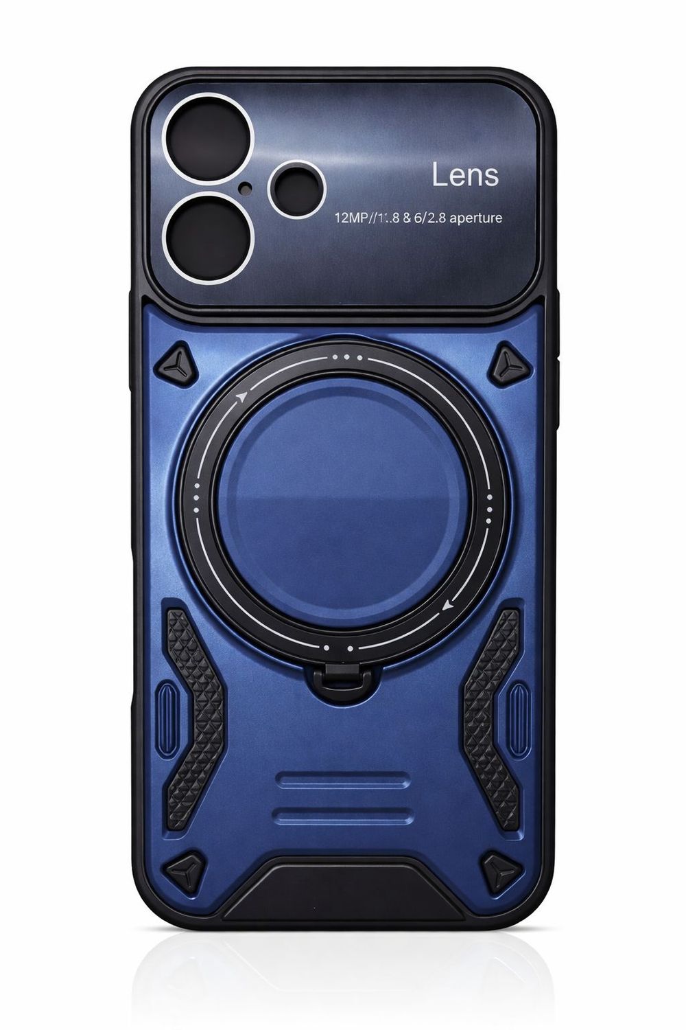 YD Kickstand Magsafe with Camera Protection Case for Iphone 17-Blue