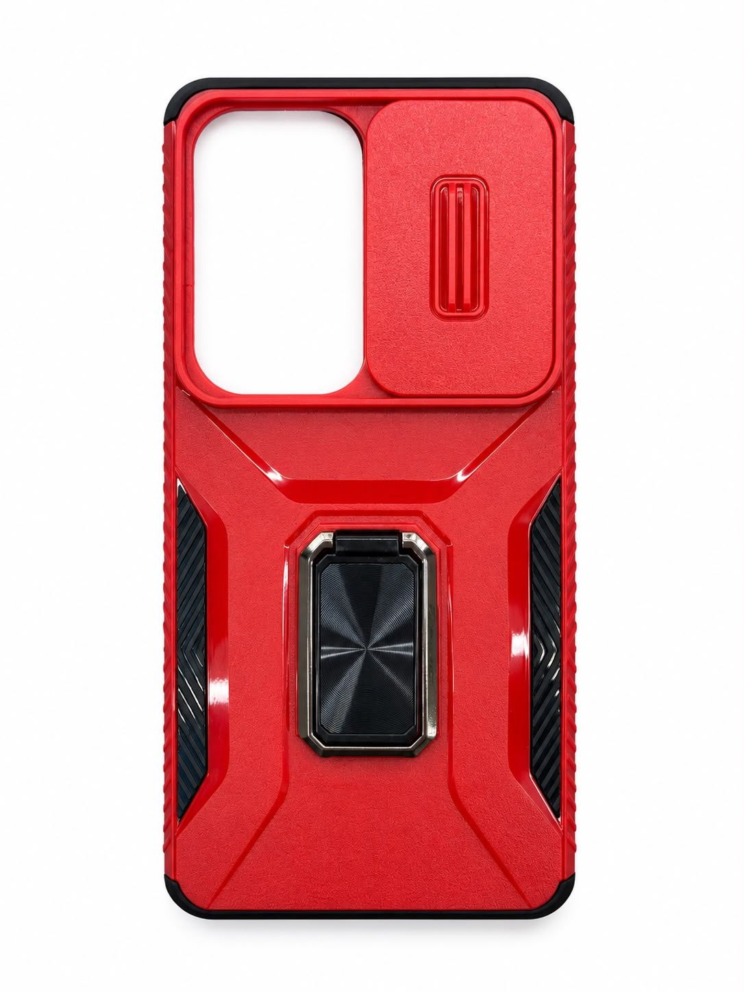 For Samsung s26 Ultra Complete Magnetic Metal Ring Stand Camera Protection Hybrid - Red