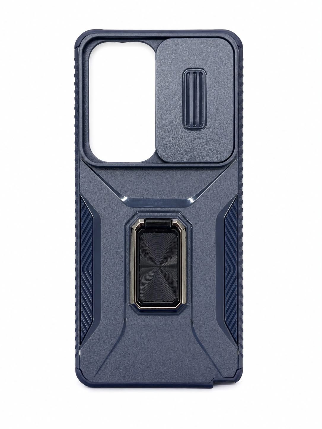 For Samsung s26 Ultra Complete Magnetic Metal Ring Stand Camera Protection Hybrid - Blue