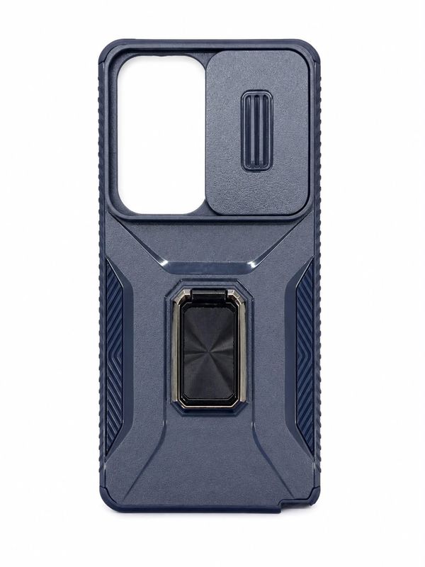 For Samsung s26 Ultra Complete Magnetic Metal Ring Stand Camera Protection Hybrid - Blue