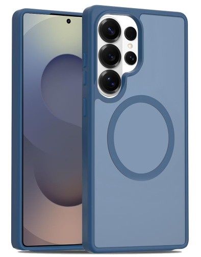 [Magnetic Circle] Smooth Safe Matte Feel Hybrid Case for Samsung s26 Ultra - Navy Blue