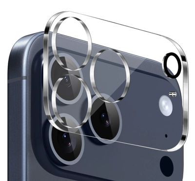For iPhone 17 Pro Max Camera Lens Black Edge Tempered(2.5D)