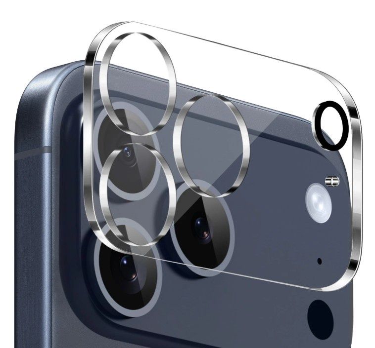 For iPhone 17 Pro Max Camera Lens Black Edge Tempered(2.5D)