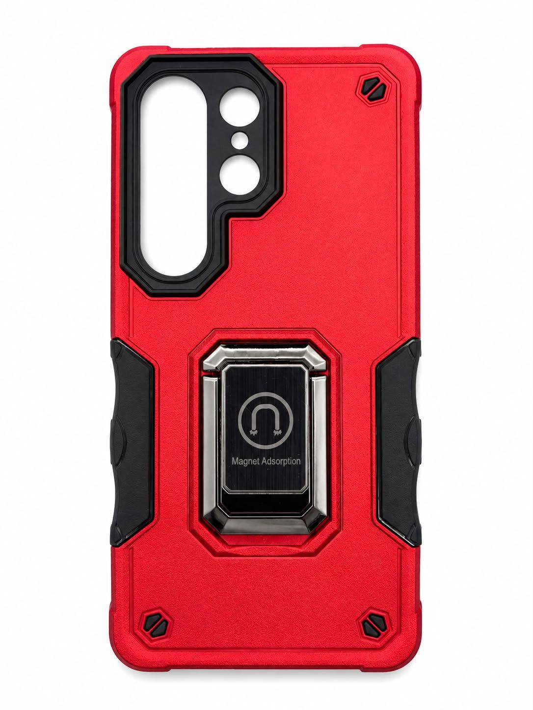 For Samsung s26 Ultra OPTIMUM Magnetic Ring Stand Hybrid Case Cover - Red