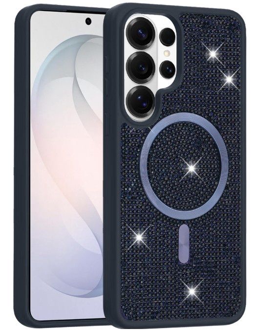 For Samsung s26 Ultra Diamond [Magnetic Circle] with CD Pattern Hybrid - Blue