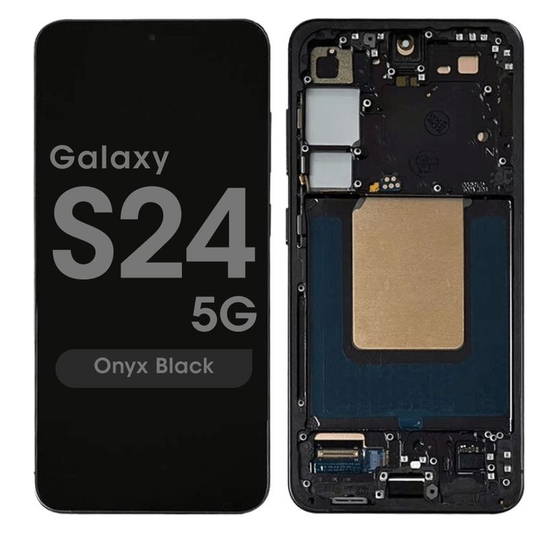 Screen Assembly (With Frame) For SS S24 5G (Incell) (Black)