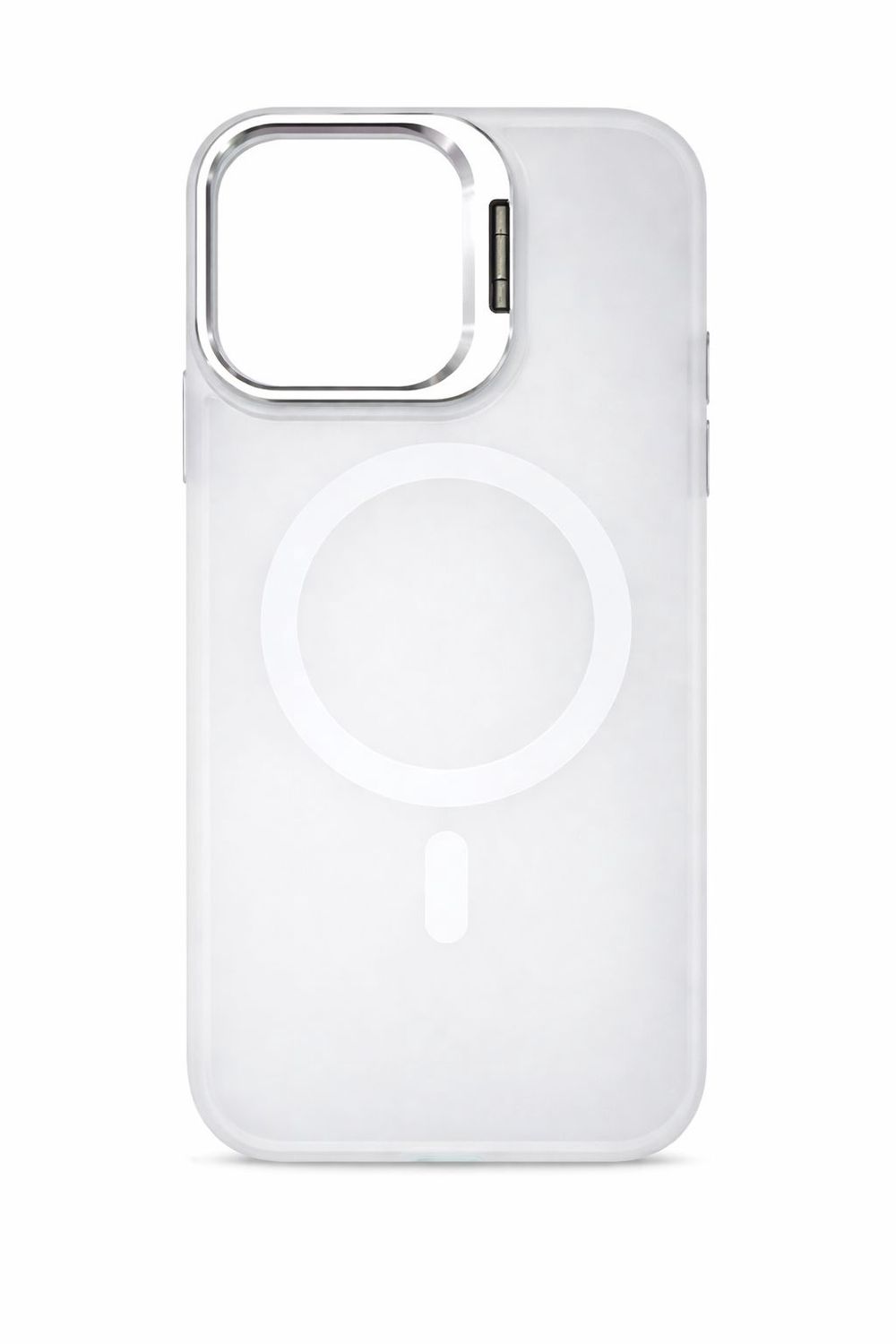 Sky Magnetic Case with Camera Kick Stand for Iphone 15 Pro Max-Frosted White