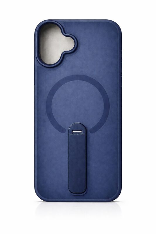 Magsafe Compatible O1 Skin Feeling Kickstand Case for Iphone 15 Pro Max-Blue