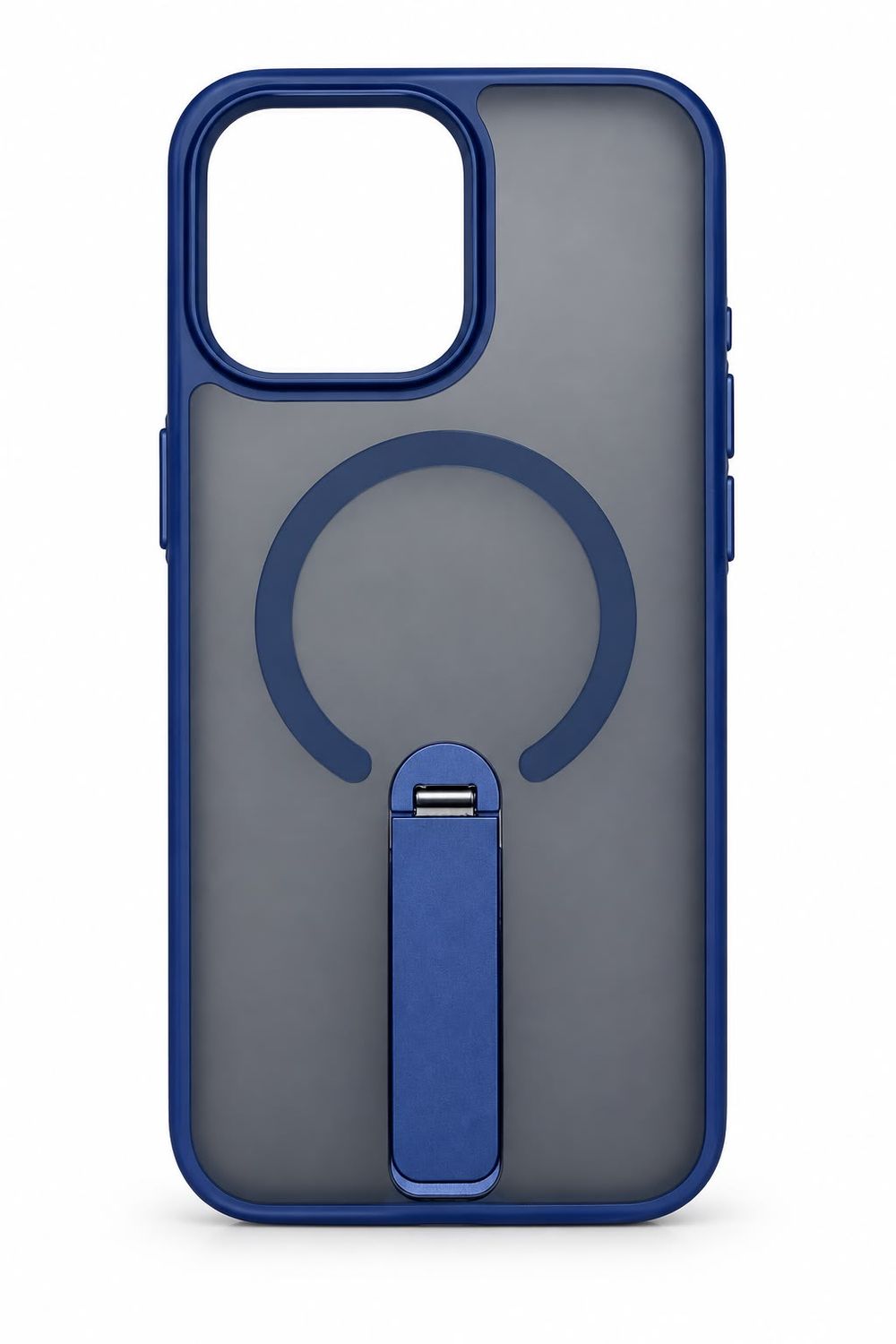Magsafe Compatible O1 Skin Feeling Kickstand Case for Iphone 15 Pro Max-Blue
