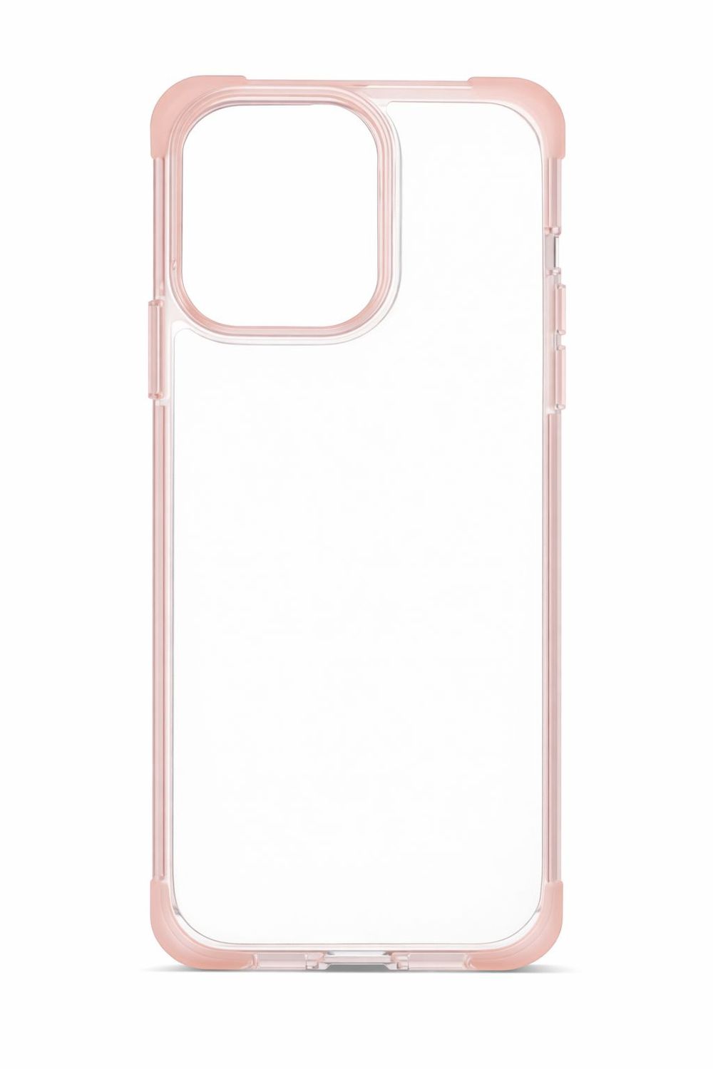 Four Corner Frosted Shell for Iphone 15 Pro Max-Pink Accent
