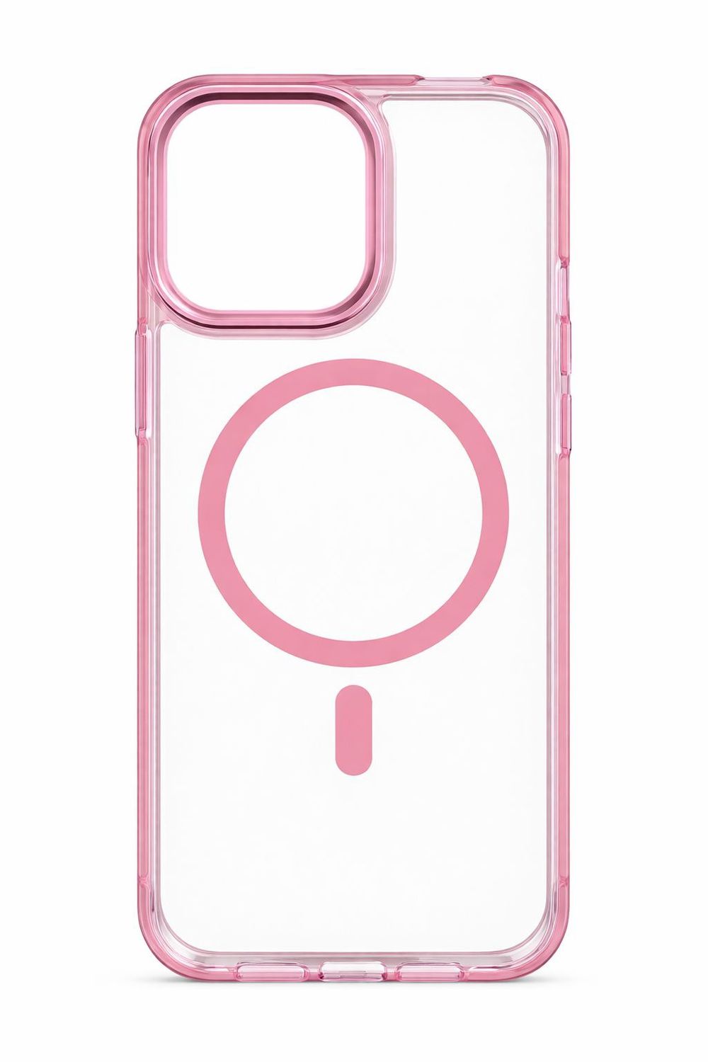 LY Clear MagSafe Protective Phone Case for Iphone 15 Pro Max-Pink