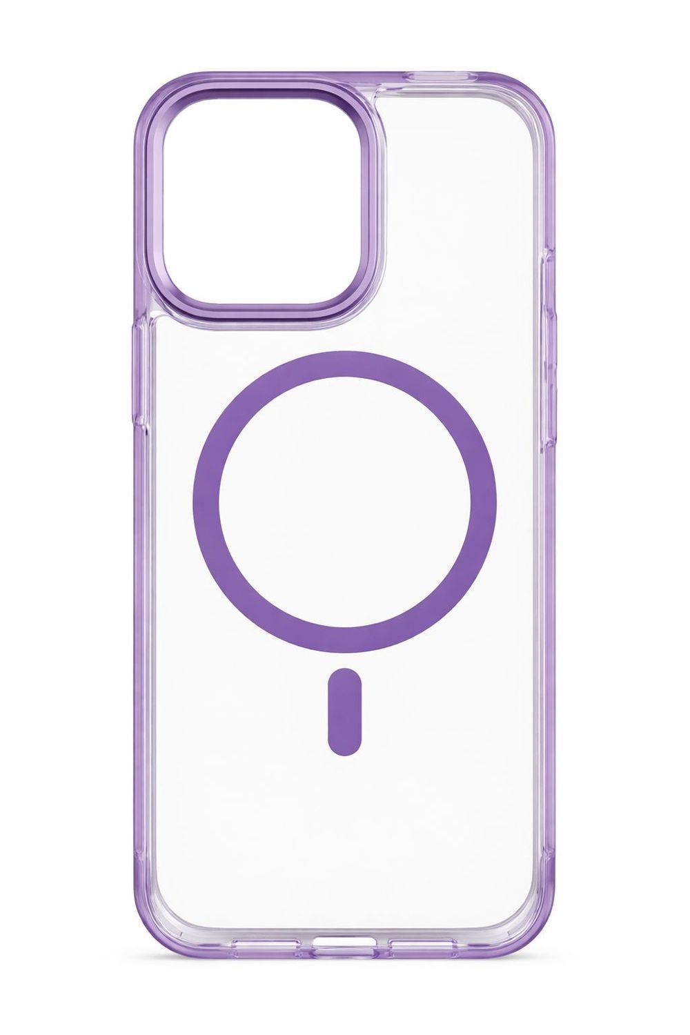 LY Clear MagSafe Protective Phone Case for Iphone 15 Pro Max-Purple