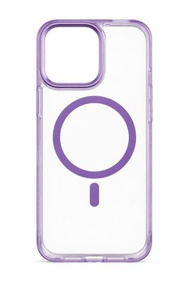 LY Clear MagSafe Protective Phone Case for Iphone 15 Pro Max-Purple