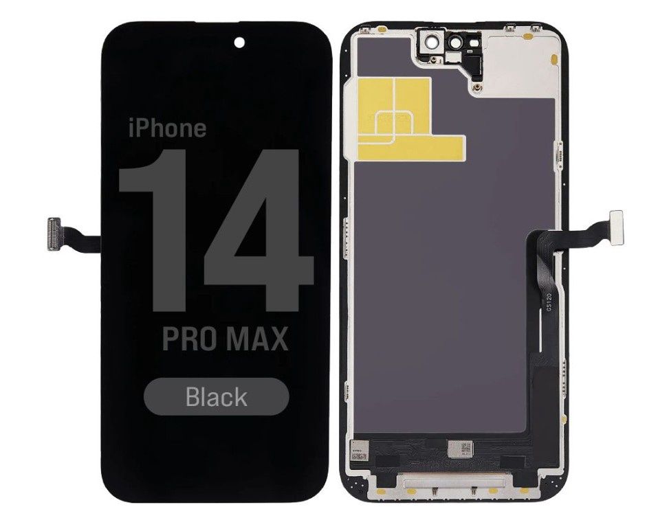 FX5 Soft OLED 120Hz - Aftermarket OLED Screen and Digitizer Assembly for iPhone 14 Pro Max (Black) (IC Swappable)