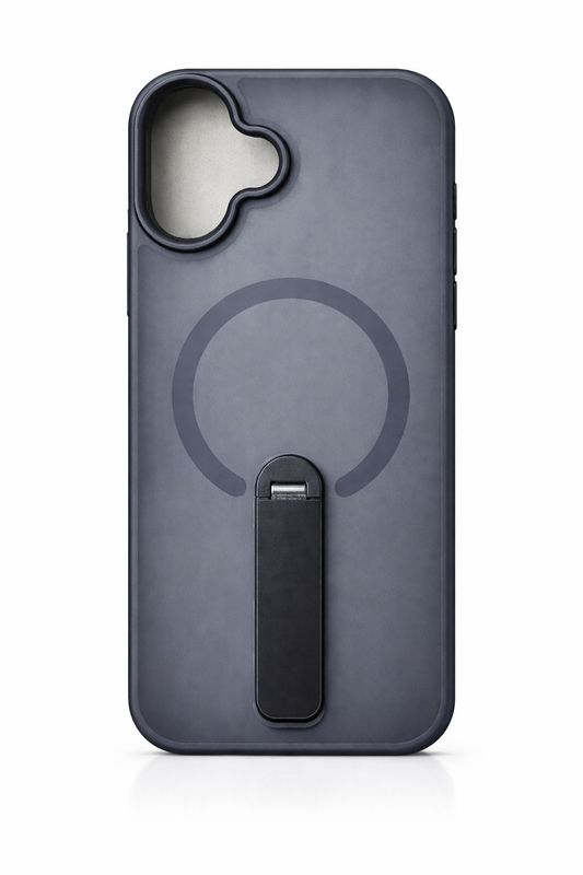Magsafe Compatible O1 Skin Feeling Kickstand Case for Iphone 15 Pro Max-Black