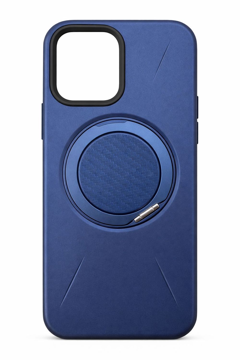 Premium Matte Magnetic  Kickstand TPU+PC  Case for Iphone 15 Pro Max-Blue
