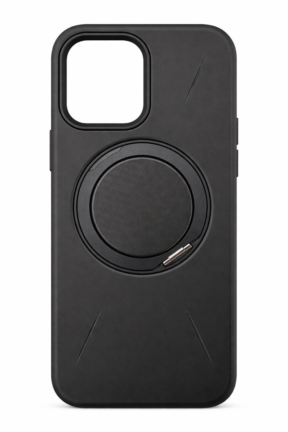 Premium Matte Magnetic  Kickstand TPU+PC  Case for Iphone 15 Pro Max-Black