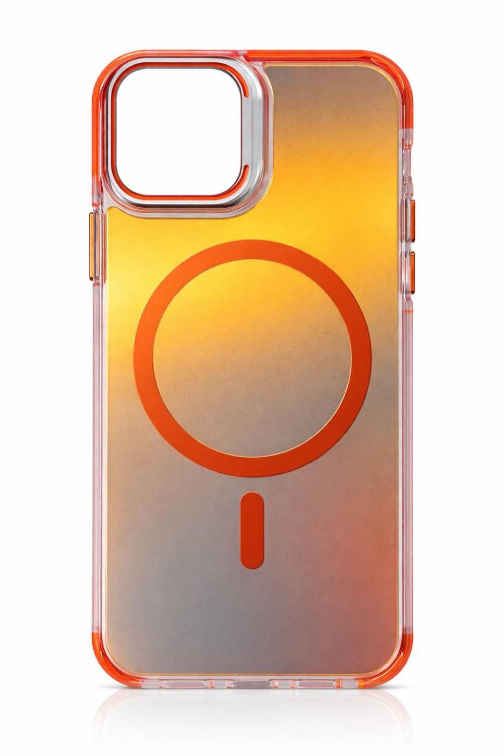 Gradient MagSafe with Camera Kickstand Phone Case For Iphone 15 Pro Max– Sunset Orange Edition