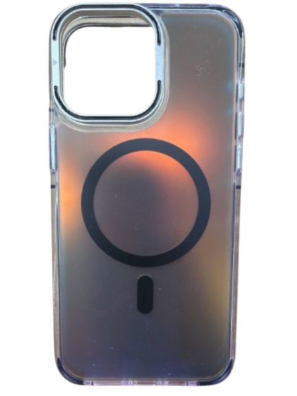 Gradient MagSafe with Camera Kickstand Phone Case For Iphone 15 Pro Max– Black Edition