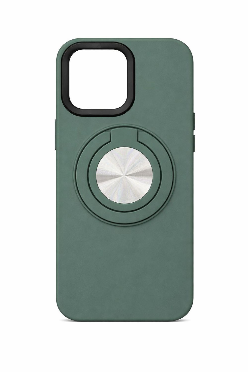 Sleek Magnetic Ring Holder Case for Iphone 15 Pro Max-Army Green