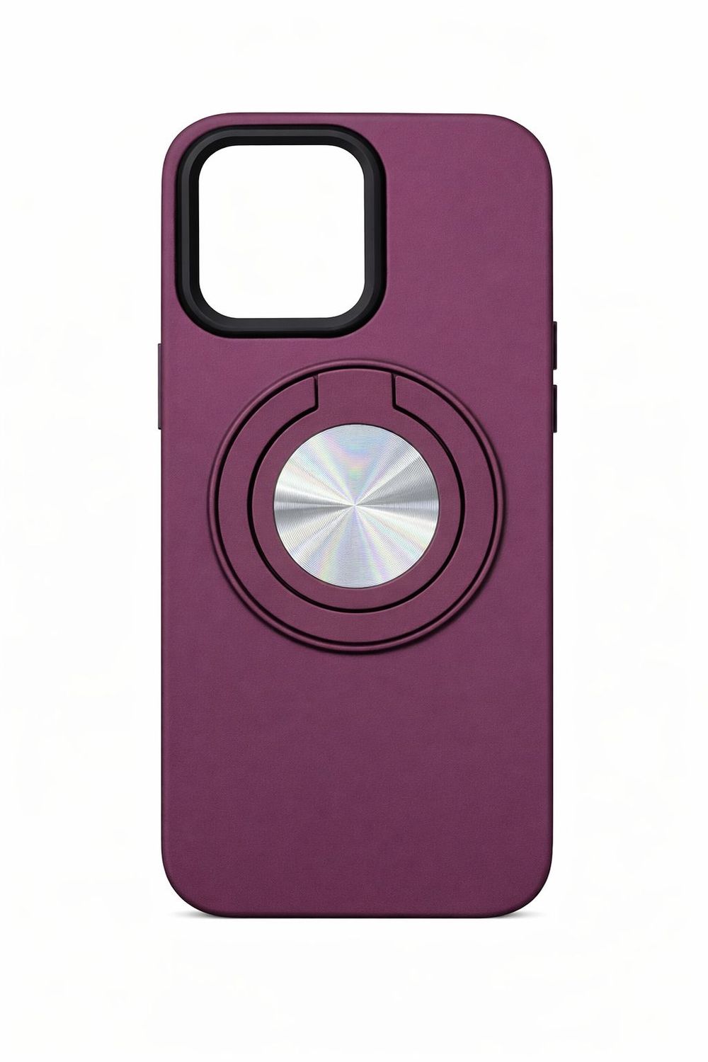 Sleek Magnetic Ring Holder Case for Iphone 15 Pro Max-Wine