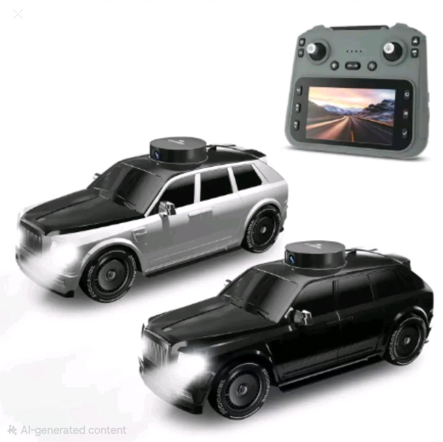 911S white [720P high-definition lifting camera -4.5 with screen remote control] dual electric version