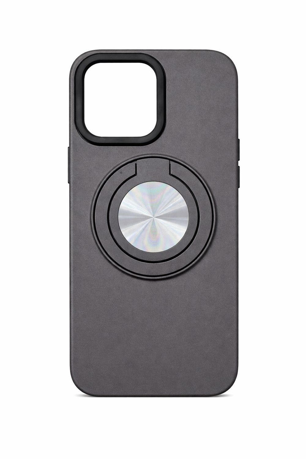 Sleek Magnetic Ring Holder Case for Iphone 15 Pro Max- Gray