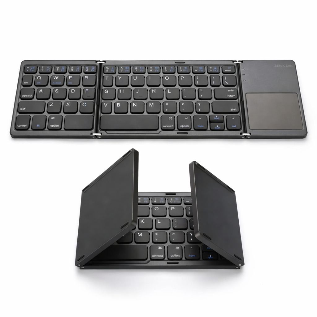 Triple fold Bluetooth keyboard