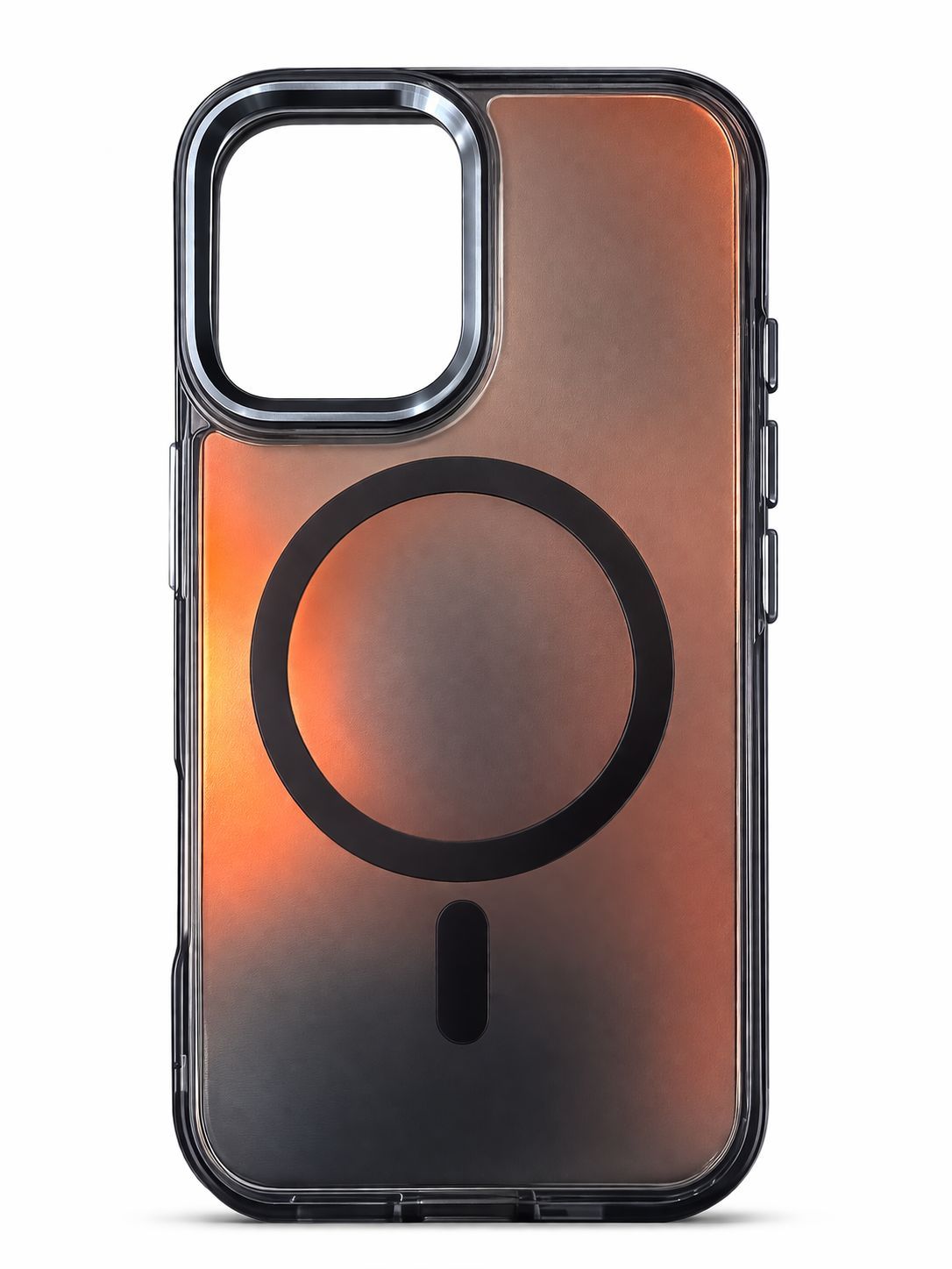 LY Rainbow MagSafe Shining C Case for Iphone 15 Pro Max- Gradient Black