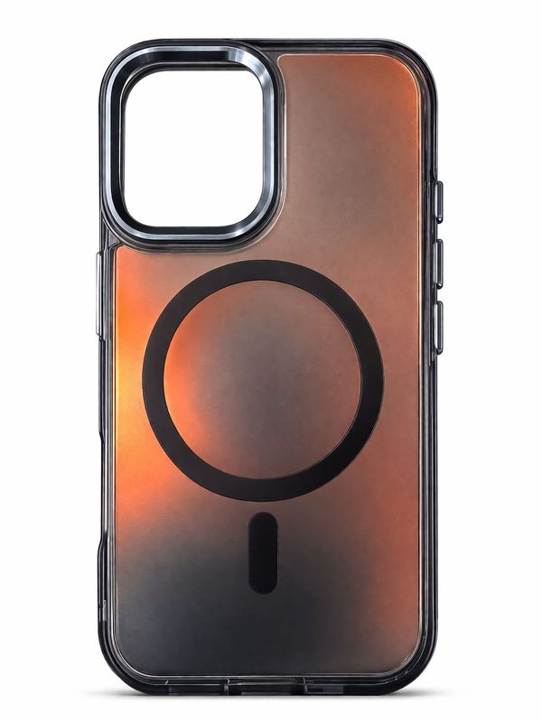 LY Rainbow MagSafe Shining C Case for Iphone 15 Pro Max- Gradient Black