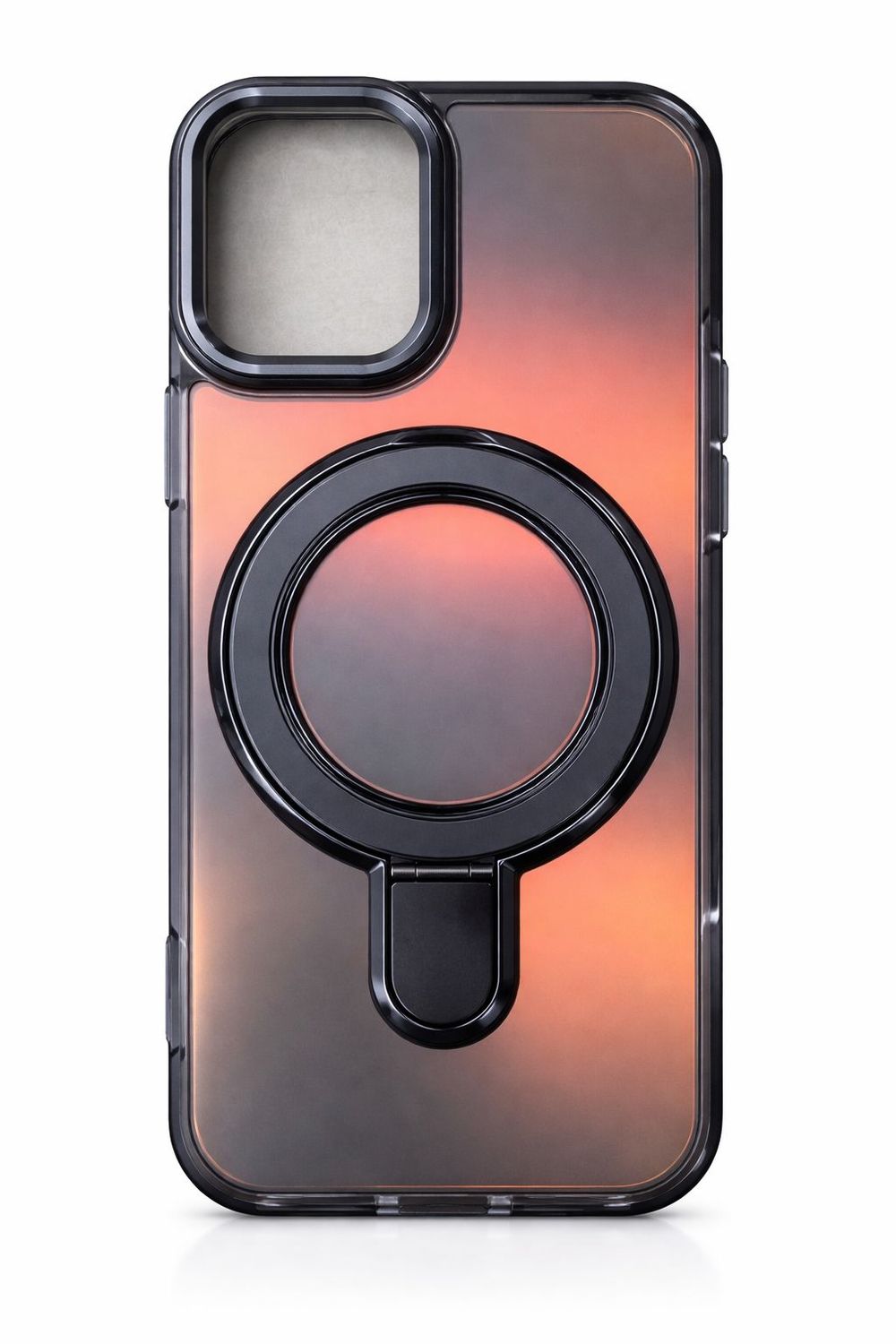 Gradient Shining B Case Magsafe Compatible for Iphone 15 Pro Max- Black