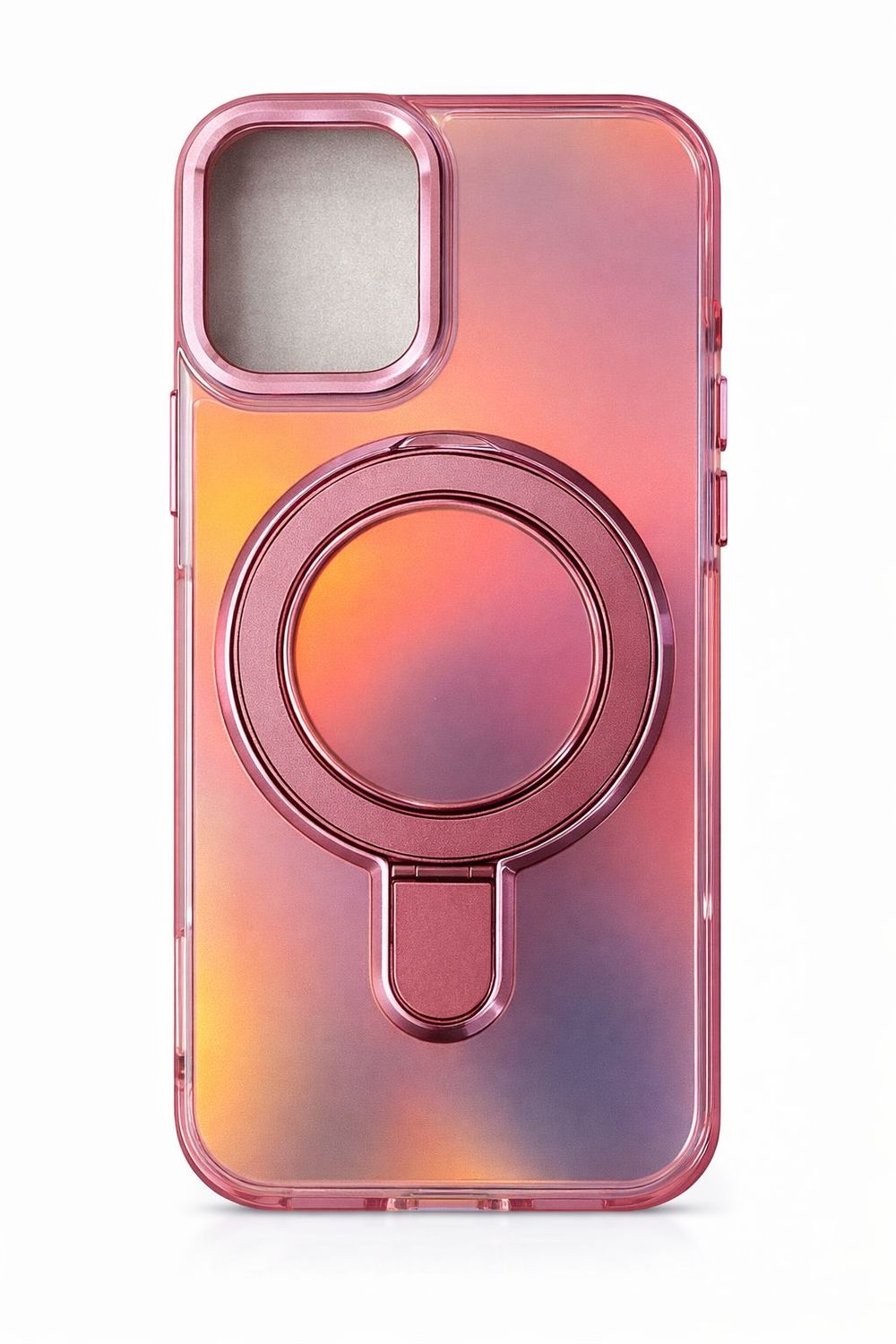 Gradient Shining B Case Magsafe Compatible for Iphone 15 Pro Max- Rose Pink Finish