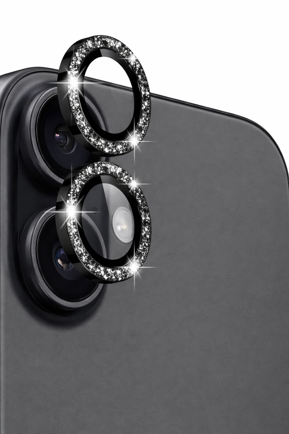 Glitter Camera Lens for Iphone 17- BLACK