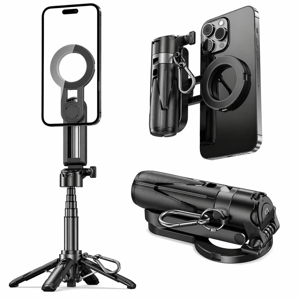 4-in-1 multifunctional magnetic selfie stick