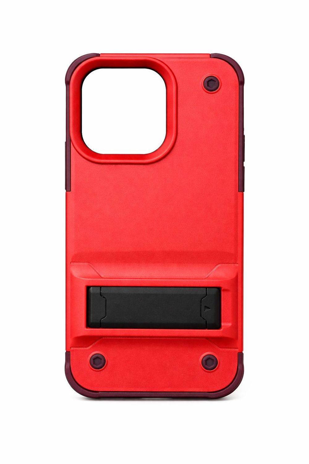 Rugged TY Kickstand Phonecase for Iphone 15 Pro Max- Red