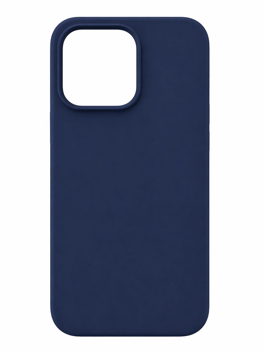 Solid Silicone Shell Case for Iphone 15 Pro Max- Navy Blue