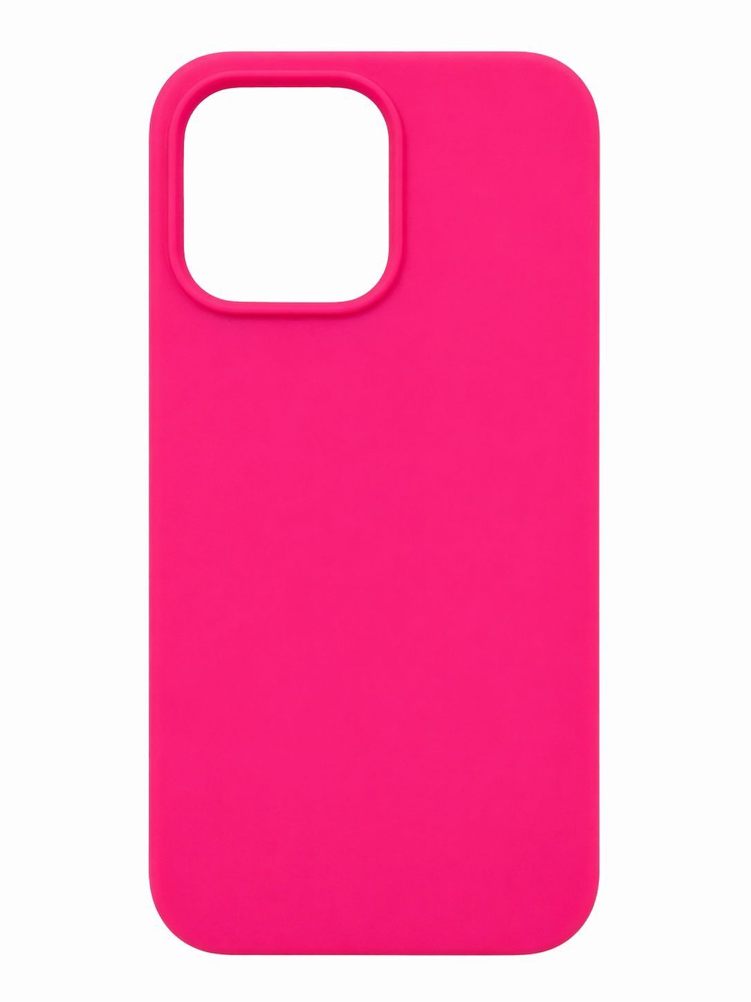 Solid Silicone Shell Case for Iphone 15 Pro Max- Hot Pink