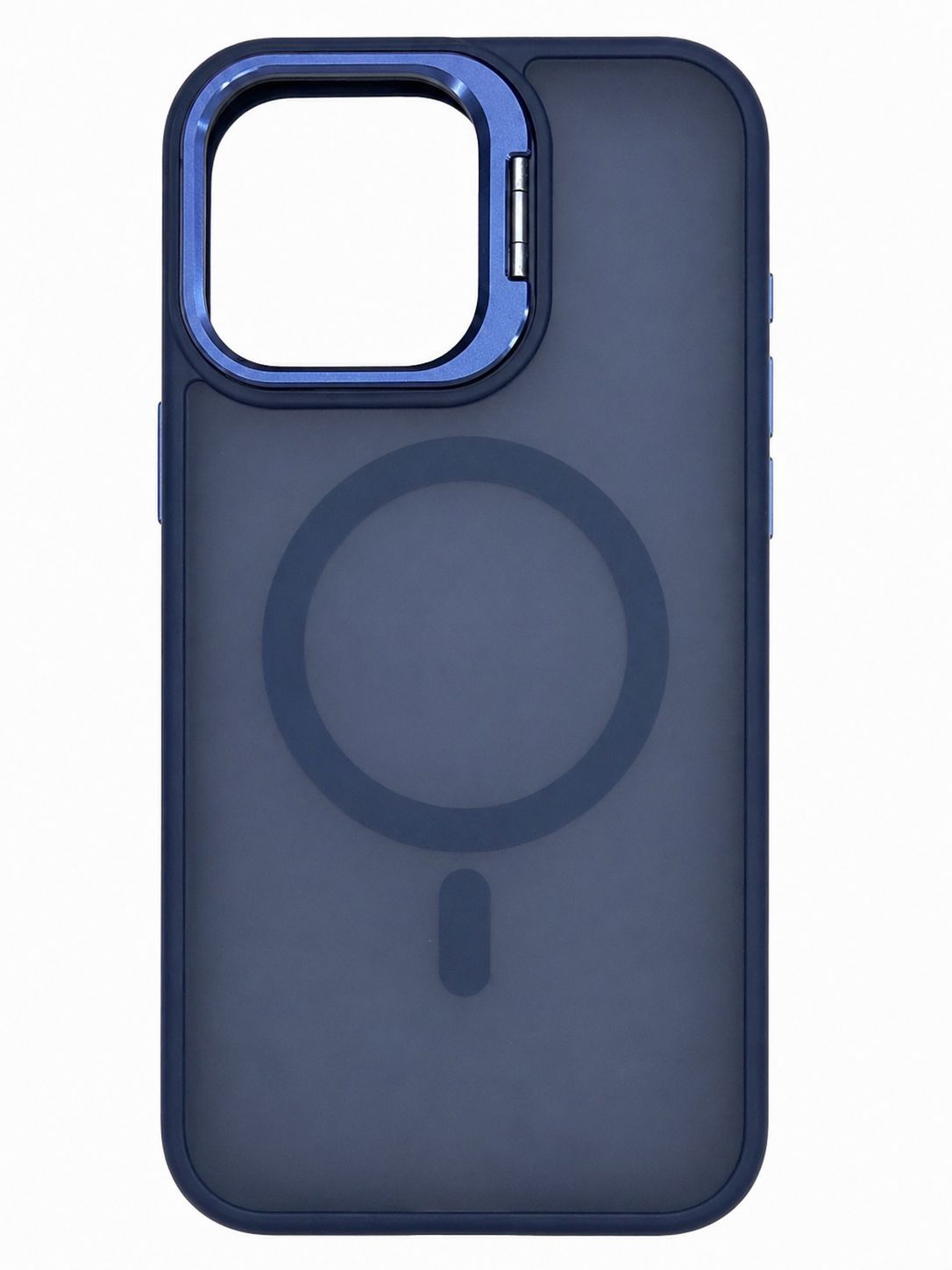 Sky Magnetic Case with Camera Kick Stand for Iphone 15 Pro Max-Navy Blue