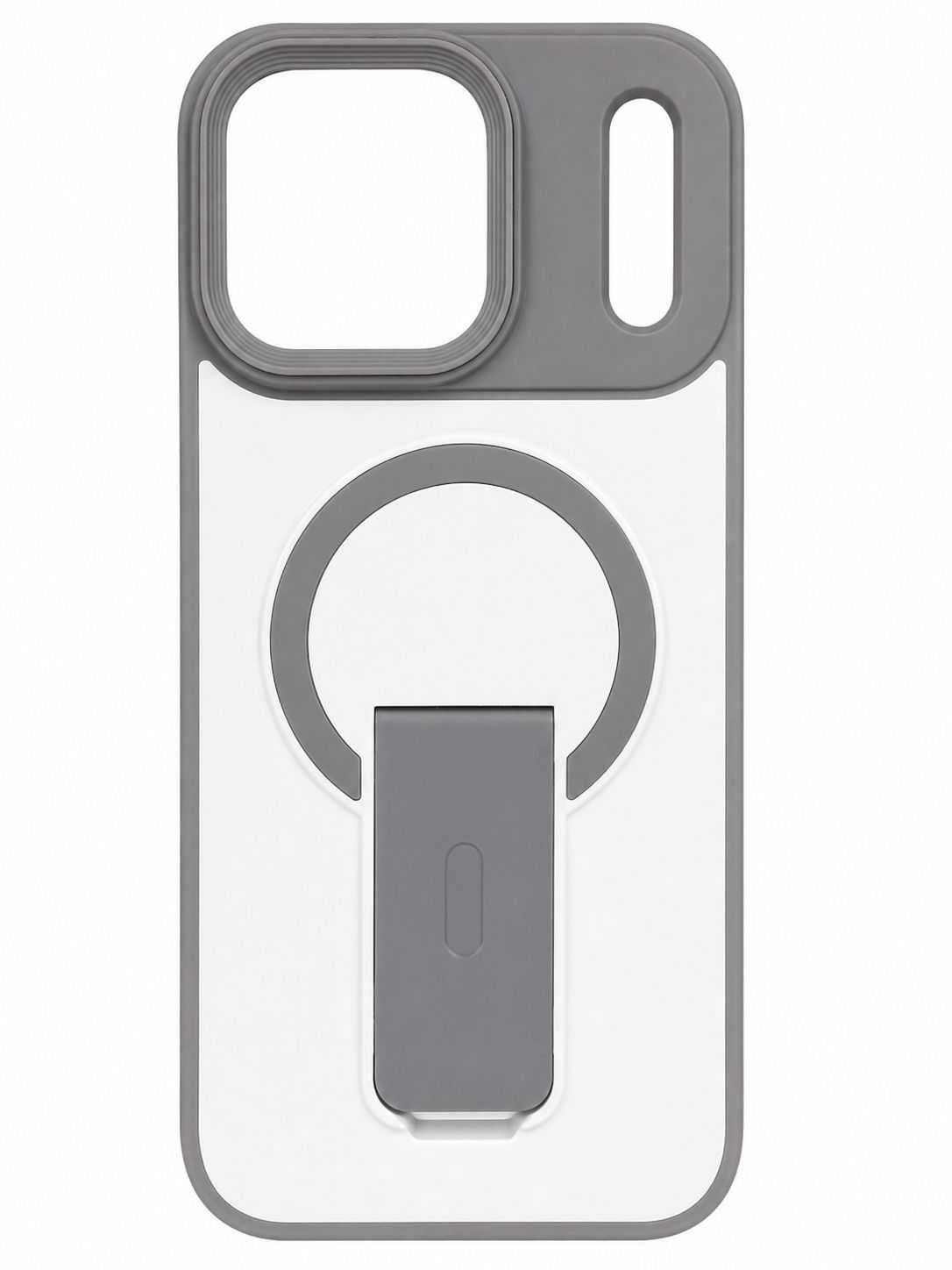 YJ-Skin Case with Stand Iphone 17 Pro- Gray