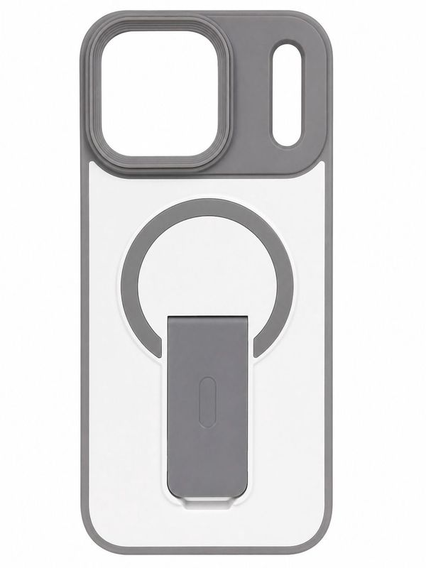 YJ-Skin Case with Stand Iphone 17 Pro- Gray
