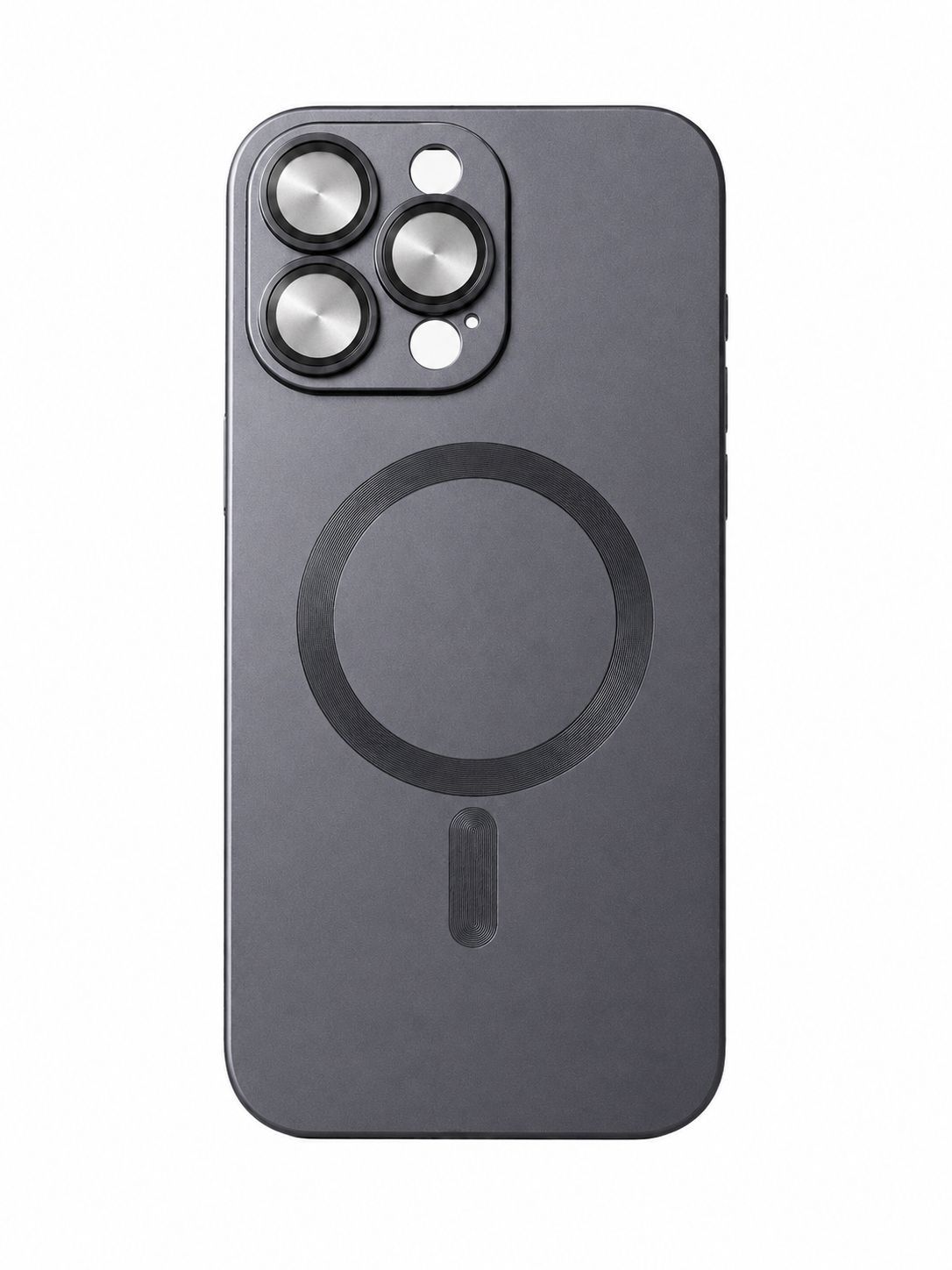 Magsafe Magnetic Lens Film Case for iPhone 15 Pro Max  - Grey